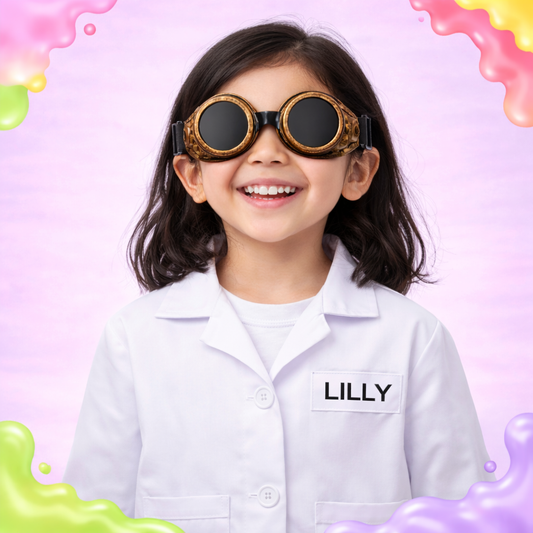 Personalised Lab coat and Goggle combo